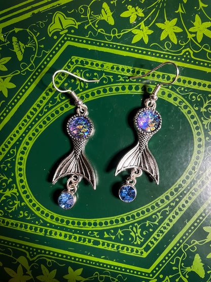 Mini Mermaid Tail Earrings